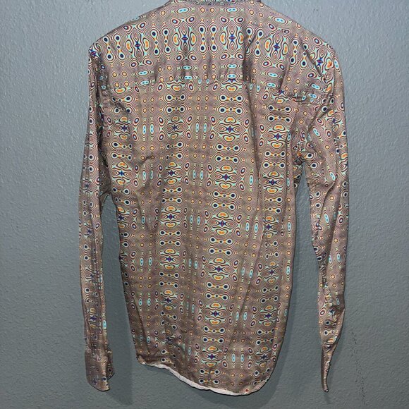 Vintage EIGHT X Oil Slick Button Down Long Sleeve Shirt - 100% Cotton - EUC - M - Picture 5 of 12